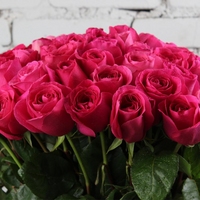 Букет из 101 розовой розы 70 см