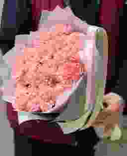 Букет из 25 розовых гвоздик