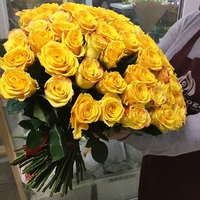 101 желтая роза (40 см)