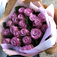 21 фиолетовая роза (40 см)