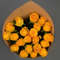 21 желтая роза (50 см)