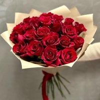 21 красная роза (60 см)