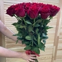 21 красная роза (80 см)