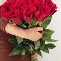 21 красная роза (90 см)