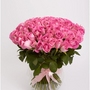Букет из 75 розовых роз 70 см