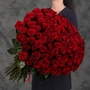 85 красных роз (90 см)