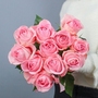 Букет 11 розовых роз 80 см