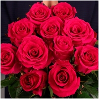 Букет из 11 розовых роз 70 см