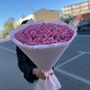 Букет 101 розовая роза 80 см