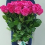 Букет из 35 розовых роз 70 см