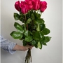 Букет из 9 розовых роз 80 см