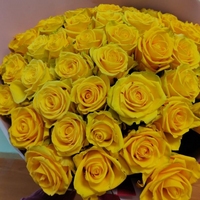 45 желтых роз Эквадор 40 см