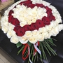 101 роза «Сердце» (60 см)