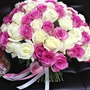 101 розово-белая роза (40 см)