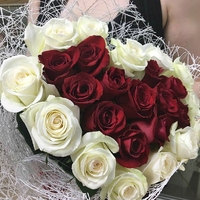 «Сердце» 25 роз (50 см)