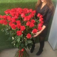 Букет 51 роза (130 см)
