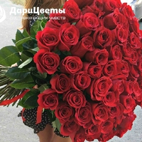 101 красная роза (80 см)