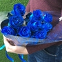 Букет 11 синих роз