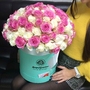 Букеты в шляпных коробках из Эквадорских роз на сайте Дари Цветы