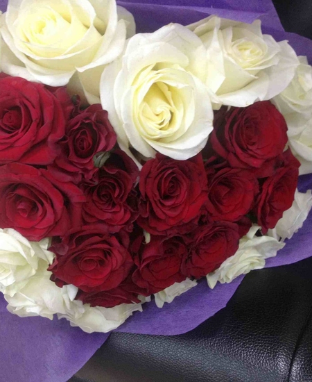 «Сердце» 25 роз (40 см)