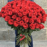 Букет 101 роза (1 метр)