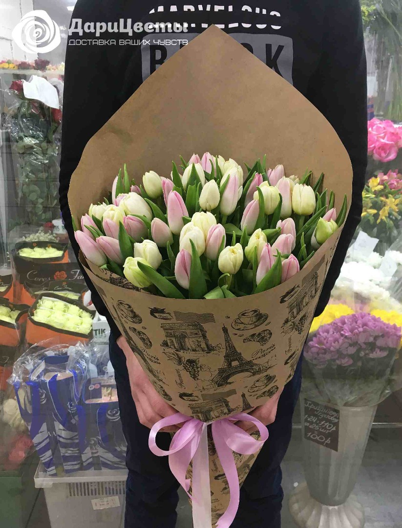 Букеты с тюльпанами