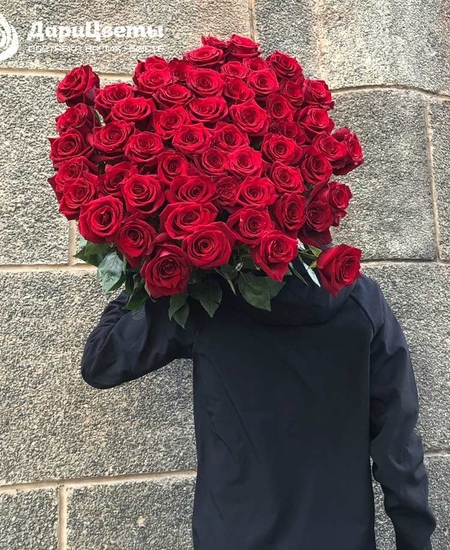 Букет 55 роз (1 метр)
