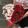 Роза в коробках в виде сердца с доставкой в Челябинске от салона цветов Дари Цветы