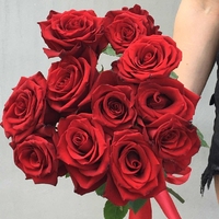 Букет 11 красных роз (50 см)