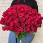 101 красная роза Кения (40 см)